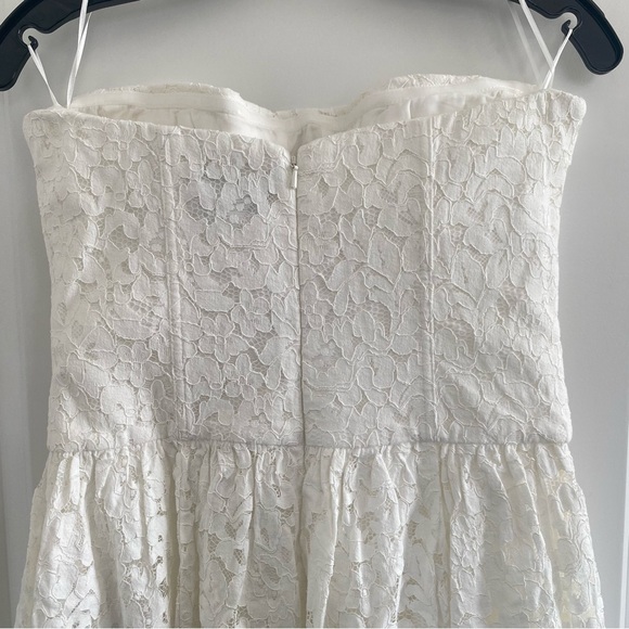 Anthropologie Bardot Felicidad Strapless Lace High-Low Dress 6 NWT - Picture 7 of 8